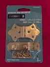 Everbilt Decorative Hinge (1-3/4) And Hasp (3/4) Kit Bright Brass 3PCS. Fixed Price $12.00.
