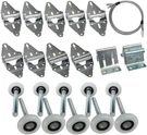 Garage Hinges And Rollers For 7' Height Doors, Hardware. Fixed Price $32.88.