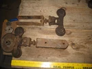 Vtg Lot Of 2 Barn Door Rollers Garage Shed Cabin Cottage Farm Decor. Fixed Price $39.99.
