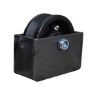 4" Groove Sliding Gate Cast Iron Roller Wheel Axle With Mounting Box. Fixed Price $28.00.