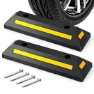 2 Pcs Rubber Curb Garage Vehicle Parking Stopper Heavy Duty W/reflective Strip. Fixed Price $29.99.