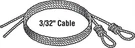 Prime-line GD52263 Carbon Steel 75 Lbs. Capacity Torsion Spring Cable 102 In.. Fixed Price $11.28.