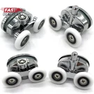 Yuanqian Set Of 4 New Oval Butterfly Twin Wheel Shower Door Rollers. Fixed Price $18.34.