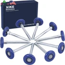 Xike 10 Pack Blue 2" Nylon Garage Door Roller 4" Stem, Quiet/durable And High. Fixed Price $39.98.