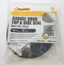Frost King Garage Door Top & Side Seal Nail-on Vinyl New Bag. Fixed Price $10.99.