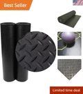 Versatile 3MM Black Rubber Flooring Rolls - 4FT X 7FT Made For All Environments. Fixed Price $93.99.
