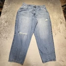 Arizona Jeans Womens 19 Blue Highest Rise Mom Distressed Denim 100% Cotton. Fixed Price $14.99.