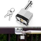 Gate Security Pin Lock Replacement Kit With Keys Black Metal. Fixed Price $18.04.