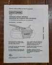 Craftsman Garage Door Opener Model 139.5398511 Owners Manual 1/2 Hp Sears. Fixed Price $9.49.