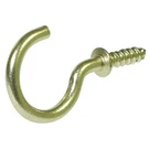 Hillman Solid Brass Cup Hooks, 6-PC 851848 1/2" Bright Finish Hardware. Fixed Price $7.95.