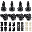 Hoewina License Plate Screws, 8 Sets Stainless Steel Anti One Size, Grey. Fixed Price $7.59.