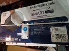Chamberlain B2215T Smart Garage Door Opener With Battery Backup, Grey/black. New. Fixed Price $175.00.