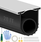 Garage Door Bottom Rubber Seals, 20 Ft Pre-drilled Aluminum Track Retainer Kit,. Fixed Price $76.82.