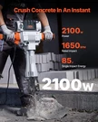 Demolition Jack Hammer Concrete Breaker 2100W Electric Chisel Bit. Fixed Price $460.44.