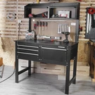 Workpro 2-IN-1 Steel Garage Combo Workbench Workshop Tool Storage Cabinet Light. Fixed Price $311.00.