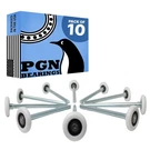 Pgn 2 Nylon White Garage Door Rollers 10 Pack - Quiet And Smooth Whe. Fixed Price $49.44.