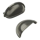Hickory Hardware P3055 Traditional Rustic Farmhouse Cabinet Cup Handle Black. Fixed Price $13.00.