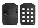 Rustic Iron Speakeasy Door Viewer Kit- Old Hacienda Style 2-PIECE Grill & Window. Fixed Price $105.00.