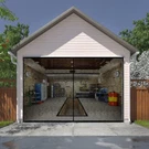 Liamst Garage Screen 9X7FT,1 Car Doors- Reinforced Fiberglass.... Fixed Price $57.99.