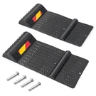 Garage Car Parking Mat 2 Pack Heavy Duty Wheel Stopper Non-slip Surface Black. Fixed Price $35.99.