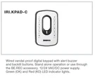 Beninca Wired Vandal-proof Digital Keypad (iri.kpad.c). Fixed Price $242.00.