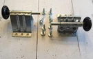 Pair Residential Garage Door Top Fixture & 2 Nylon Rollers Overhead Steel. Fixed Price $22.99.