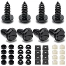 Hoewina License Plate Screw Kit, 8 Sets Stainless Anti Theft One Size, Grey. Fixed Price $7.65.