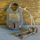 Pony Express Cast Iron Working W/ 2 Keys U.s. Postal Western Decor Padlock. Fixed Price $23.99.