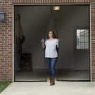 Garage Door Screen Single Magnetic Closure Weighted Bottom Insects Bugs Mesh New. Fixed Price $19.77.