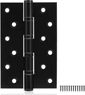 Pack Heavy Duty 6" Black Ball Bearing Stainless Steel Door Hinges. Fixed Price $108.99.