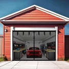 Premium Garage Door Screen For 1 Car 9X7FT, Durable Heavy Duty Fiberglass. Fixed Price $48.25.