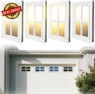 4 Pack Garage Door Windows, Replacement Vinyl Inserts With Uv Resistant. Fixed Price $127.77.