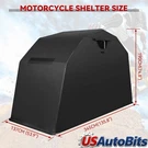 Motorcycle Storage Shelter 600D Waterproof Heavy Duty Uv Protection Steel Frame. Fixed Price $195.24.