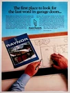Raynor Garage Doors Vintage Print Advertising Full Page Blue Mid-century. Fixed Price $13.50.
