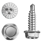 Garage Door Hinge & Bracket Screws - #14 3/4" Zinc Plated Serrated Hex Head. Fixed Price $18.60.