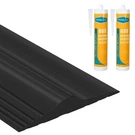 Tolanbbt 16.5FT Garage Door Threshold Seal Rubber Weather Stripping Black. Fixed Price $62.88.