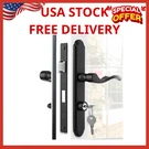 Pella Storm Door Handle Accessory Set With Key & Lock Cylinder Polished Black Ne. Fixed Price $132.99.
