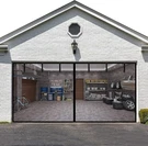 Liamst Garage Screen For 18X7FT 2 Car Doors- 18*7FT, Black. Fixed Price $95.24.