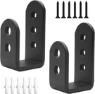 Pack Heavy Duty 2X4 Door Barricade Brackets Steel Drop Open Black. Fixed Price $19.91.