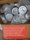 Hoolerry 100 Pack Led Puck Lights Bulk Push Stick On Battery Operated.... Fixed Price $200.00.