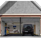 Fego Magnetic Garage Hands Free Screen Door For 2 Car With Retractable.... Fixed Price $35.99.