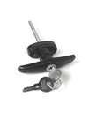 Bauer T-309 Lock 4-1/2" Black 90 Turn T-handle W/ Keys. Fixed Price $19.99.