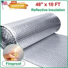 Double Foam Insulation Reflective Roll- 48" X 10 Ft Fireproof Bubble. Fixed Price $31.45.