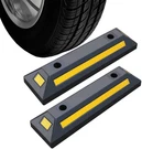 2PCS Reflective Rubber Parking Guide Wheel Chocks For Trucks & Rvs. Fixed Price $76.99.