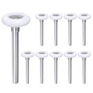 Uxcell 10PCS 1.8" Nylon Garage Door Rollers For 2" 4.25" Stem, White. Fixed Price $36.68.