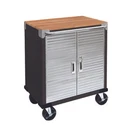 Seville Classics Ultrahd 2-DOOR Rolling Cabinet, 28" W X 18" 34.5". Fixed Price $279.99.