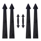 Magnetic Garage Door Decorative Faux Hinges Handles Accents Hardware Kit Blac.... Fixed Price $17.91.