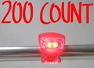 Lot 200 Red Bulk Bike Lights Led Back Rear Tail Cycling Frog Walker Stroller Pet. Fixed Price $49.49.