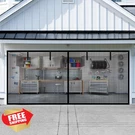 Liamst Garage Door Screen Polyester 120"X84" Magnetic. Fixed Price $55.99.