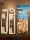 Everbilt Rope Double Braid Nylon Dock Line 3/8" X 25' (2) Cleats. Fixed Price $18.99.